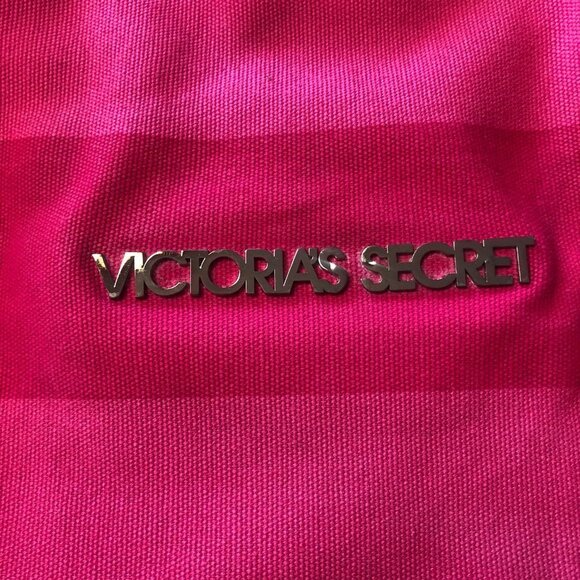 Victoria's Secret Pink Striped Canvas Tote With Sequins - Picture 2 of 7